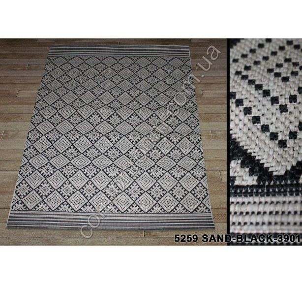 Килим Cottage 5259 sand-black - Фото 5